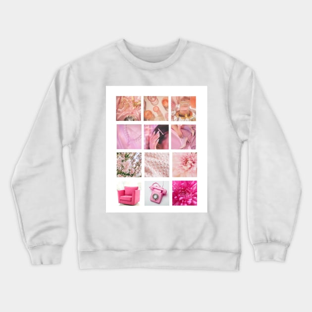 Pretty in Pink Pastel y2k Print Crewneck Sweatshirt by madiwestdal